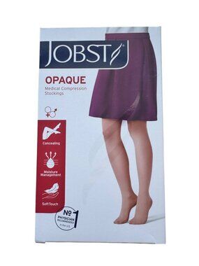 Jobst Compression Stockings 15-20mmHg XL WAIST CT Black Opaque Support 115223